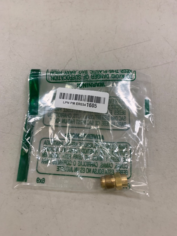 Photo 1 of uxcell Brass Pipe fitting, 5/8"-18UNF Flare Male to 1/8NPT Female Thread, Tubing Adapter Hose Connector, for Air Conditioner Refrigeration