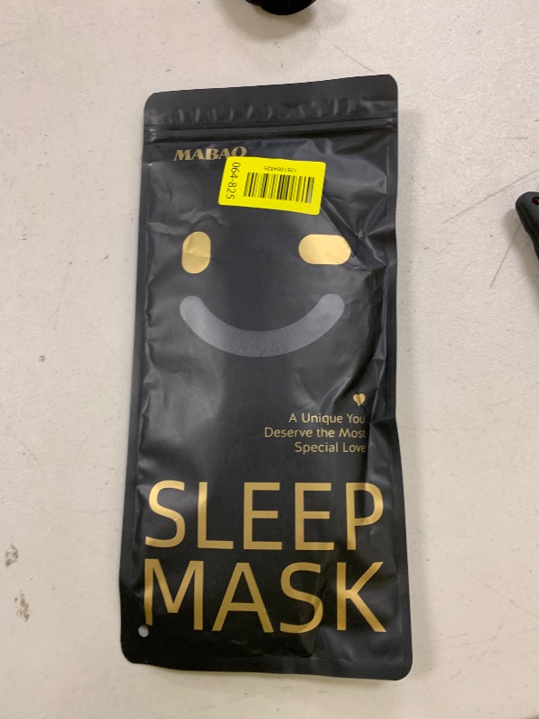 Photo 1 of MABAO Sleep Mask for Side Sleeper, Eye Mask for Sleeping Women Men, 3D Contoured Cup No Eye Pressure 100% Light Blocking Sleeping Mask with Adjustable Strap Night Blindfold Flight, Travel, Nap, Black