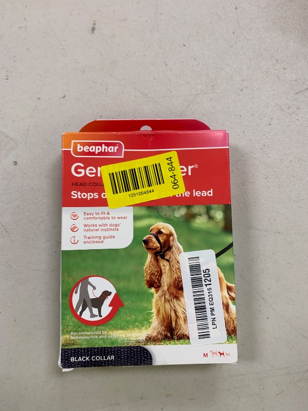 Photo 1 of Beaphar - Gentle Leader - Head Collar for Medium Dogs - Stops Pulling On The Lead - Training Aid with Immediate Effect- Endorsed by Behaviourists - Black x 1