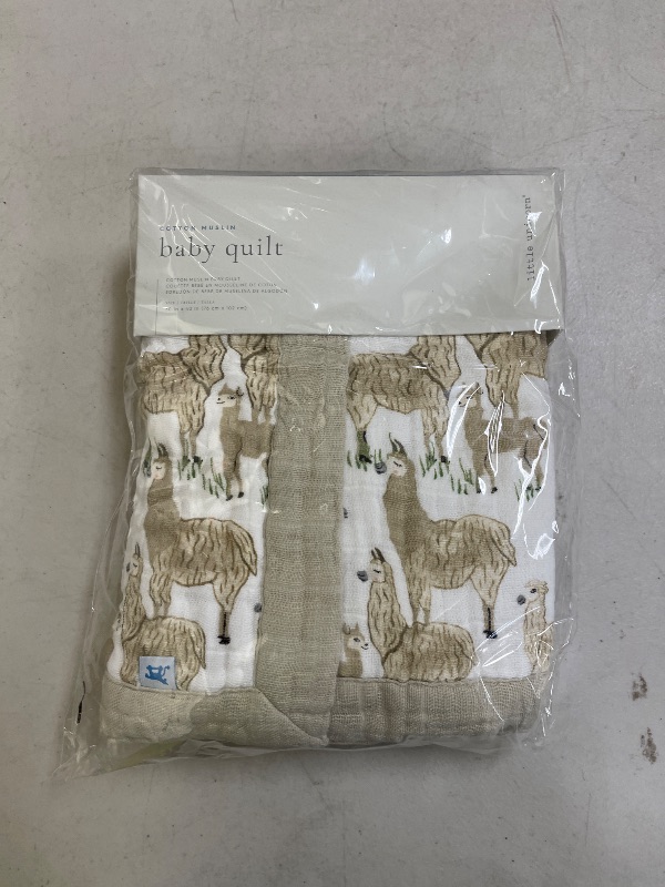 Photo 1 of Little Unicorn Newborn Receiving Quilt | Ultra- Soft, Multi-Layered Muslin Fabric | Gift for Newborns & on-The-go (Llama Llama)