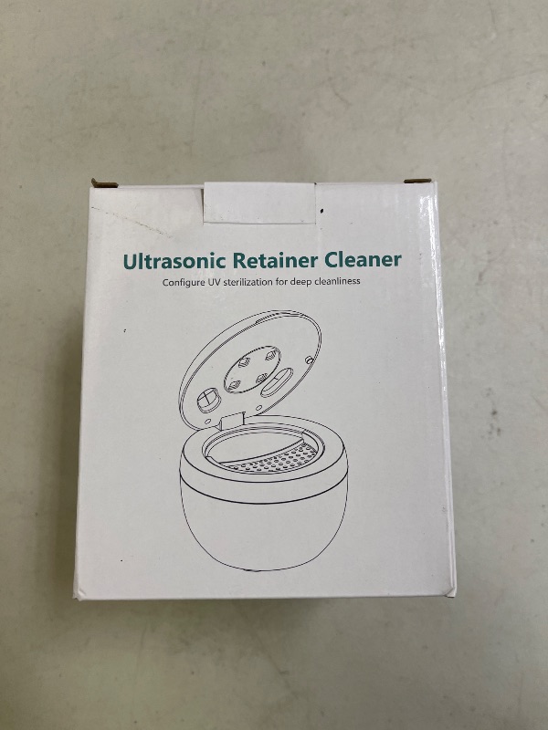 Photo 1 of Dental Ultrasonic Retainer Cleaner Machine: 45kHz Dental Cleaning Pod for Denture, Mouth Guard, Night Guard, Aligner, Braces, Toothbrush Head & Jewelry, UV Cleaner with Digital Timer & 4 Modes, Black