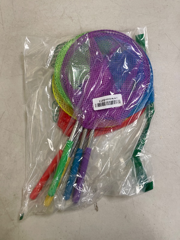 Photo 1 of Kids Telescopic Butterfly Fishing Nets for Kids Catching Insect Net Outdoor Tools for Catching Bugs Fish Insect Ladybird, Extendable 34 Inches and Anti Slip Grip