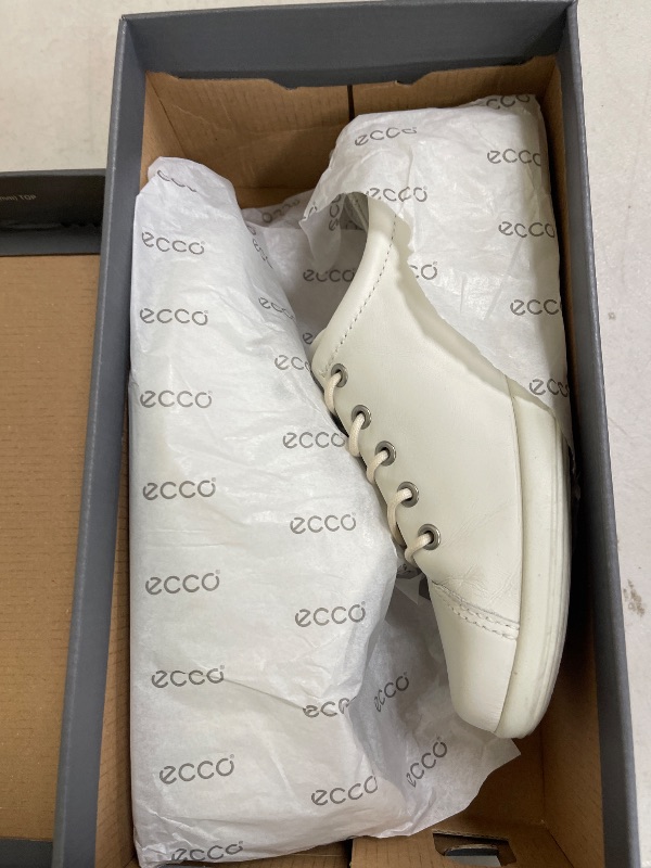 Photo 1 of ECCO Women's Soft 2.0 Tie Sneaker, White, 6-6.5