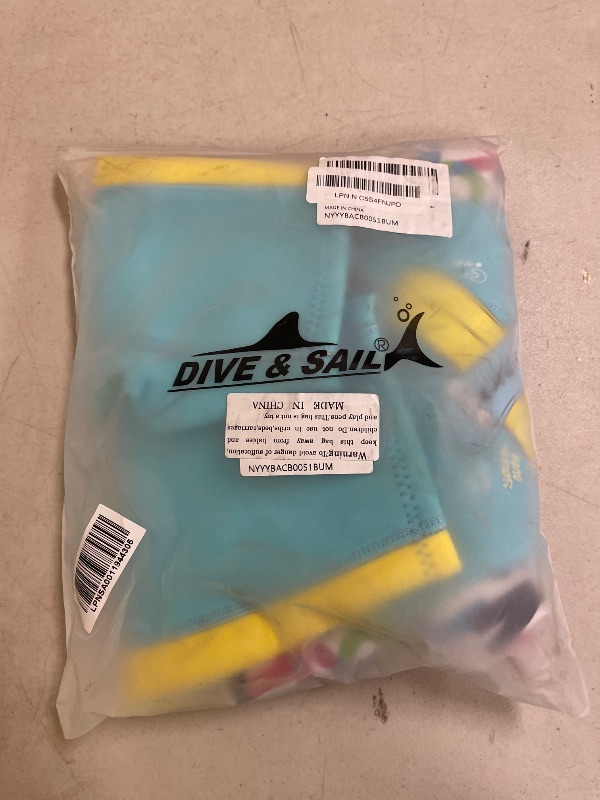 Photo 1 of DIVE & SAIL Girls Shorty Suit 2.5mm UV Protective Warm Wetsuits Short Sleeve One Piece Stretchy Full Suit Swimwear Blue