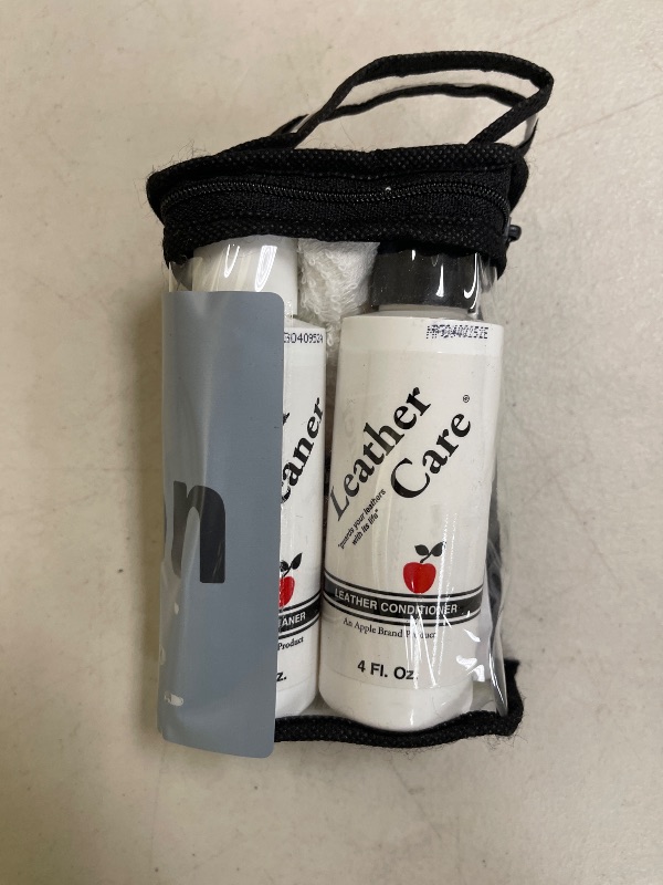 Photo 1 of Apple Brand Leather Cleaner & Conditioner Kit - for Use On Leather Purses, Handbags, Shoes, Boots & Accessories - Safe On Colored and Natural Leather