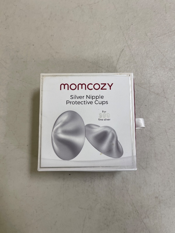 Photo 1 of Momcozy 999 Silver Nursing Cups, Hole-Free Design, 999 Silver Nipple Shields, Breastfeeding Essentials, Silver Nipple Shields for Breastfeeding Newborns, Metal Nipple Shields, Regular Size