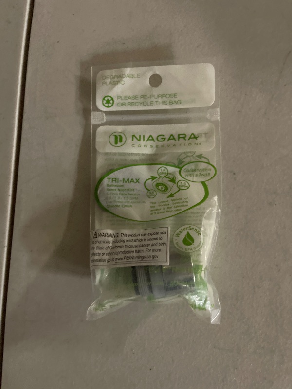 Photo 1 of Niagara Conservation N3610CH Tri-Max 1-Spray 0.5-1.5 GPM 1.4-in. Pressure-Compensating Needle-Spray Faucet Aerator Chrome | Bathroom Sink and Kitchen Sink Aerator for Home Improvement