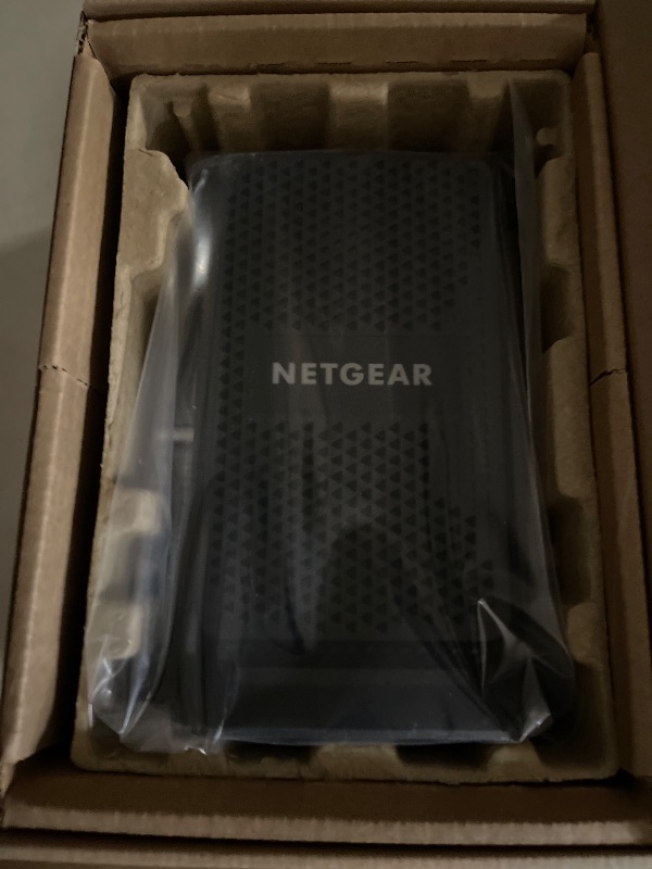 Photo 1 of NETGEAR CM1000 DOCSIS 3.1 Cable Modem - Black W/Power Supply
