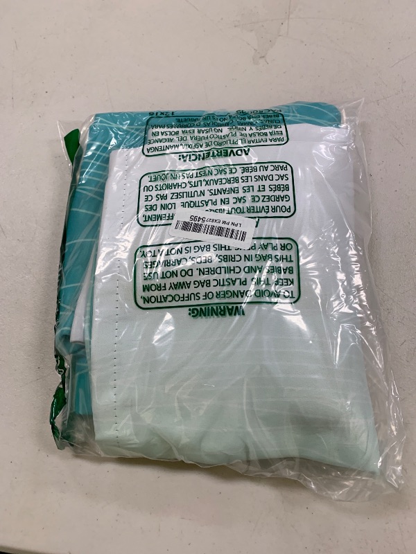 Photo 1 of Estelar Textiler Teal and Greyish White Blackout Curtains 45 Inch Length, Light Blocking Gradient Drapes for Kitchen, Thermal Insulated Grommet Ombre Curtains for Bathroom,52Wx45L,2 Panels