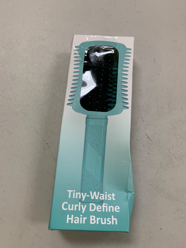 Photo 1 of Curly Hair Brush Defining, Volume Curl Defining Brush for Effortlessly Detangling Shaping and Styling Women's Curls, Waves & Coils, Curly Hair Products, Reduce Frizz (Green 1PC)