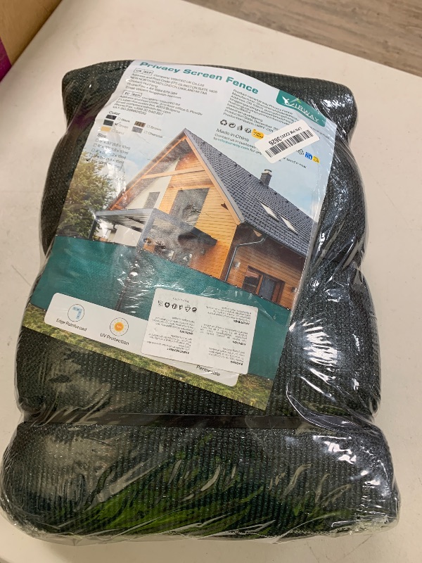 Photo 1 of UIRWAY Privacy Screen Fence 6ft x 50ft Green Covering Heavy Duty Chain Link Mesh Fencing Commercial Windscreen 90% Blockage UV Outdoor Shade Cover Netting for Garden Yard Patio (Green)