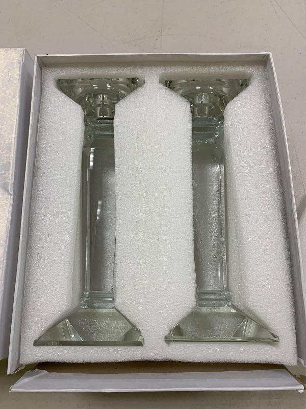Photo 1 of CRYSTAL CANDLESTICK HOLDERS
