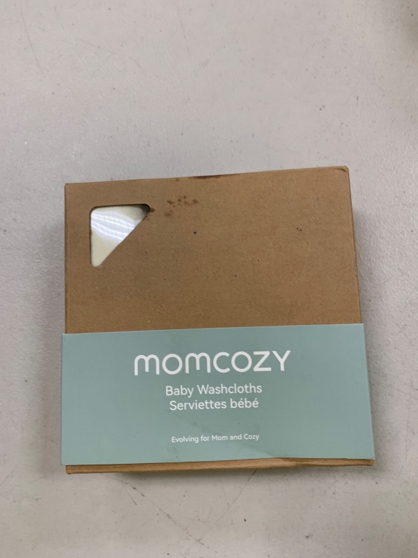 Photo 1 of Momcozy Soft & Absorbent Baby Washcloths - 4 Layer Design| Medium Thickness| Premium Cotton for Newborns' Skin-Great for Bathing, Wiping & on-The-go Use, Shower Gift and Essential(5 Pack, 10x10 inch)