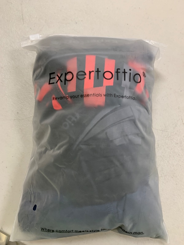 Photo 1 of Expertoftio Men's Underwear 9 Inch Long Leg Boxer Briefs for Men, Performance, Moisture Wicking Pack of 5, Anting Chafing, Fly, Red Grid,M