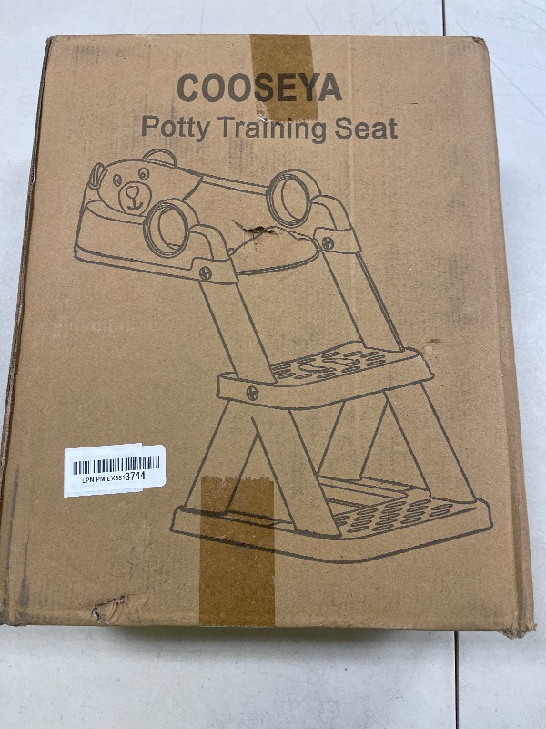 Photo 1 of COOSEYA Toilet Seat, Potty Training Seat for Toddler, Upgraded 2-in-1 Potty Toilet Training for Boys and Girls,Waterproof Cushioned Mat with Non-slip Step Stool