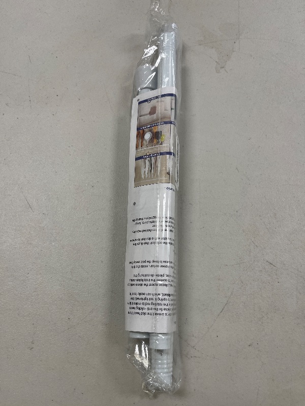 Photo 1 of White Tension Curtain Rod for Windows 28 to 48 inch Adjustable Expandable Pressure Spring Curtain Rod No Drilling Curtain Rod for Bedroom Doorway Closet Door