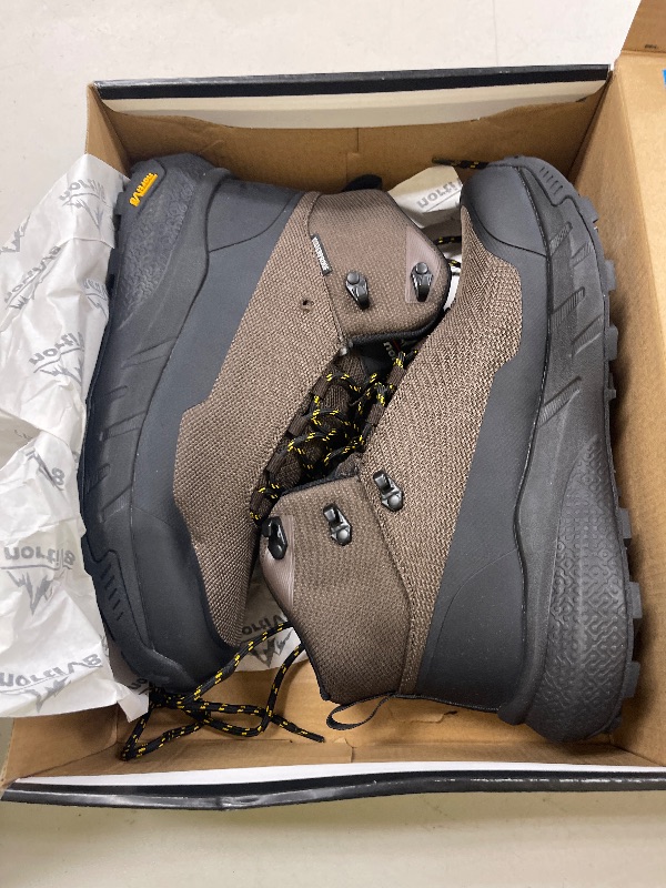 Photo 1 of NORTIV 8 Men's Mid Waterproof Hiking Boots Outdoor Lightweight Breathable Trekking Camping Mountaineering Shoes HydroTrek,Size 9,Dark Brown,NMUMHB2504