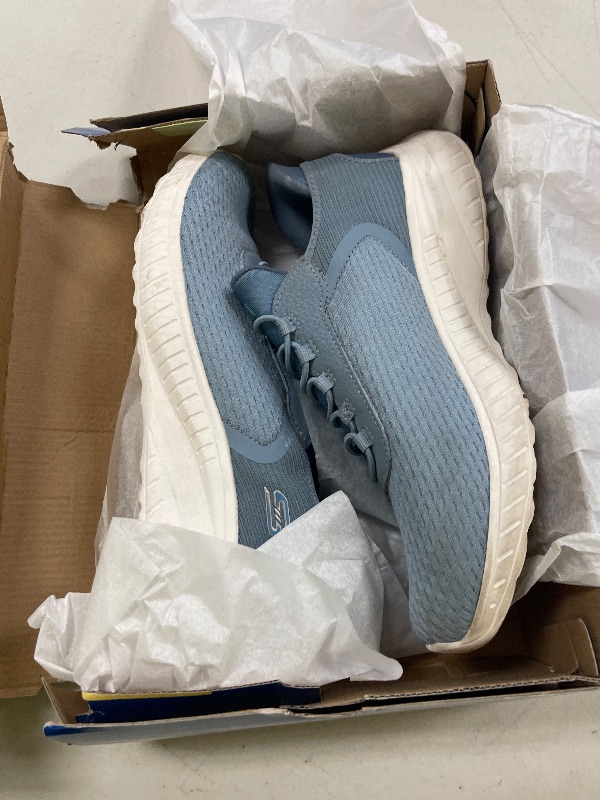 Photo 1 of Skechers Women's Hands Free Slip-ins Bobs Squad Chaos-in Color Sneaker, Slate, 9