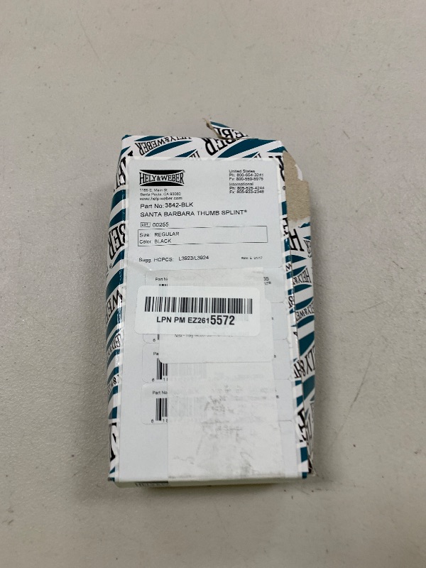 Photo 1 of Hely Weber Santa Barbara Thumb Splint #3842
