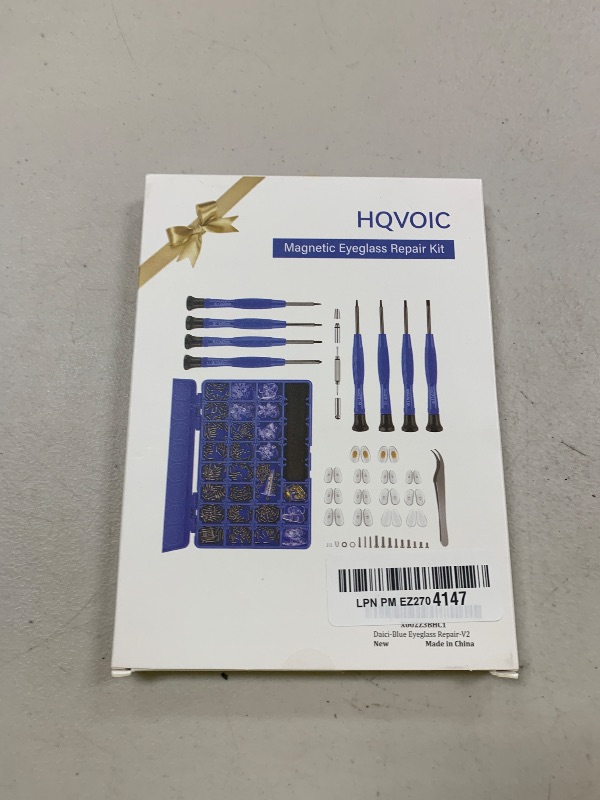 Photo 1 of Upgrade Version Magnetic Eye Glass Repairing Kit, Eyeglass Repair Tool Kit with Compact Screw Box Include Nose Pads, Precision Screwdriver Set, Screws, Tweezer for Eyeglass, Sunglass, Spectacles Watch