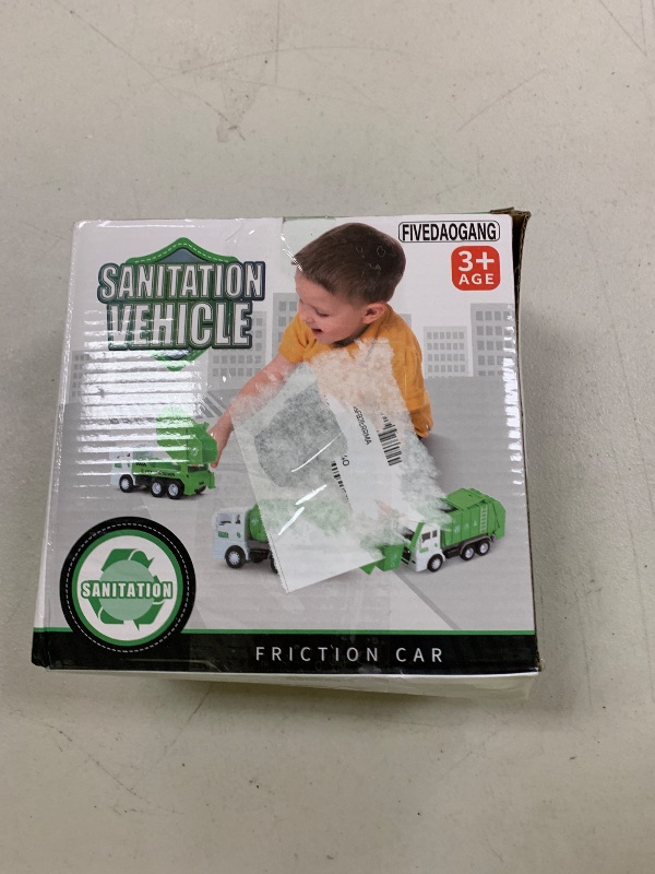 Photo 1 of FIVEDAOGANG Garbage Truck Toy, 3 Pack Friction Powered Waste Management Garbage Truck Game with Front Load Dumpster, Back Dump Garbage,4 Trash Bins with 108 pcs Trash Cards, Gift for 3+ Years Old Kids