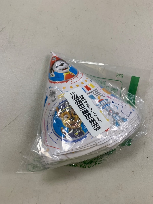 Photo 1 of Paw Patrol Party Hats (8 Count) - Colorful & Fun Celebration Accessory, Perfect for Kids' Parties
