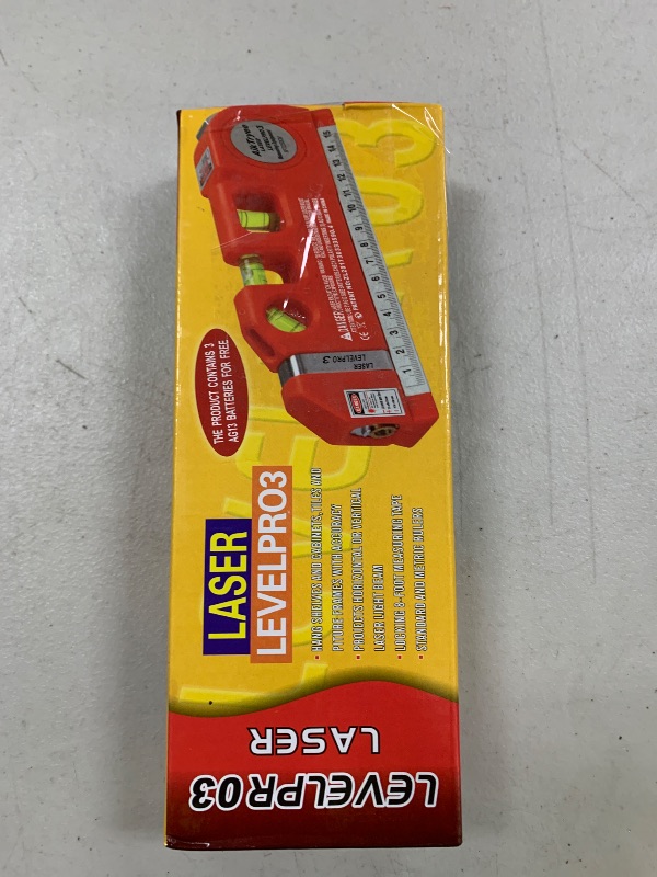 Photo 1 of Laser Level Line Tool, Multipurpose Laser Level Kit Standard Cross Line Laser leveler Beam Tool with Metric Rulers 8ft/2.5M for Picture Hanging cabinets Tile Walls by AikTryee.