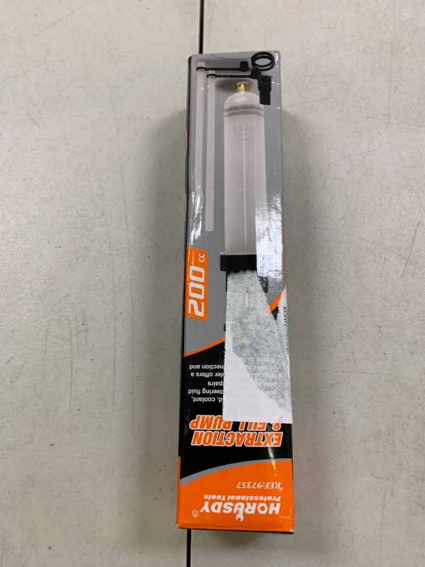 Photo 1 of HORUSDY 200cc Fluid Extractor, Oil Extractor/Oil Syringe, Fluid Syringe Pump Manual Suction Vacuum Fuel Car Transfer