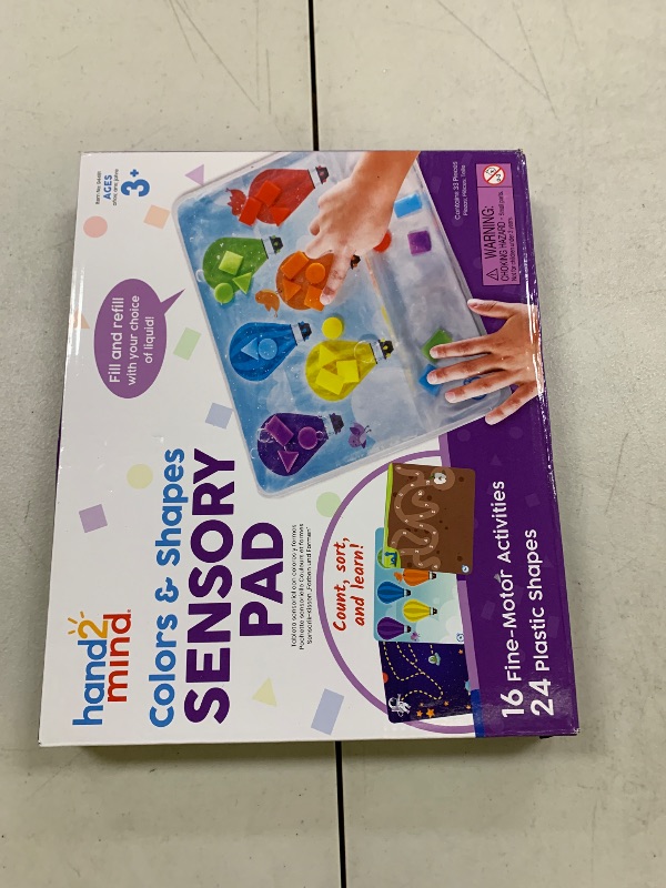 Photo 1 of hand2mind Colors & Shapes Sensory Pad, Occupational Therapy Toys, Fine Motor Toys, Toddler Sensory Toys, Sensory Water Mat, Sensory Play Therapy Toys, Calming Toys for Kids, Calm Down Corner Supplies