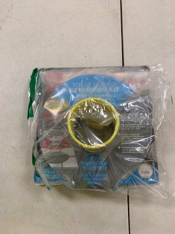 Photo 1 of Oatey Toilet Flange Extender Kit 1/4- 1 5/8 in,Red and Yellow