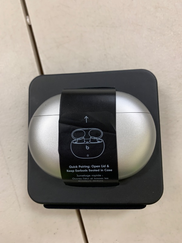 Photo 1 of Beats Studio Buds + | True Wireless Noise Cancelling Earbuds, Enhanced Apple & Android Compatibility, Built-in Microphone, Sweat Resistant Bluetooth Headphones, Spatial Audio - Cosmic Silver
