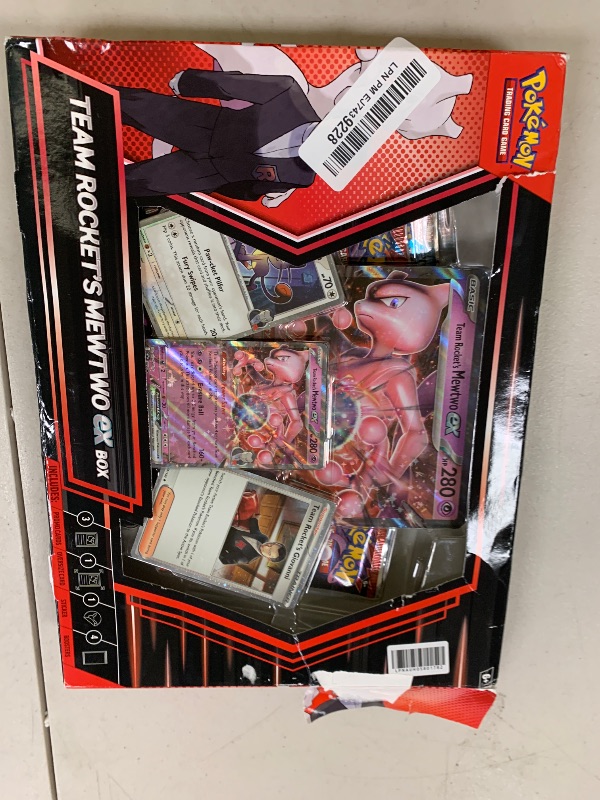 Photo 1 of Pokemon TCG: Team Rocket’s Mewtwo ex Box - 4 Packs, Promos