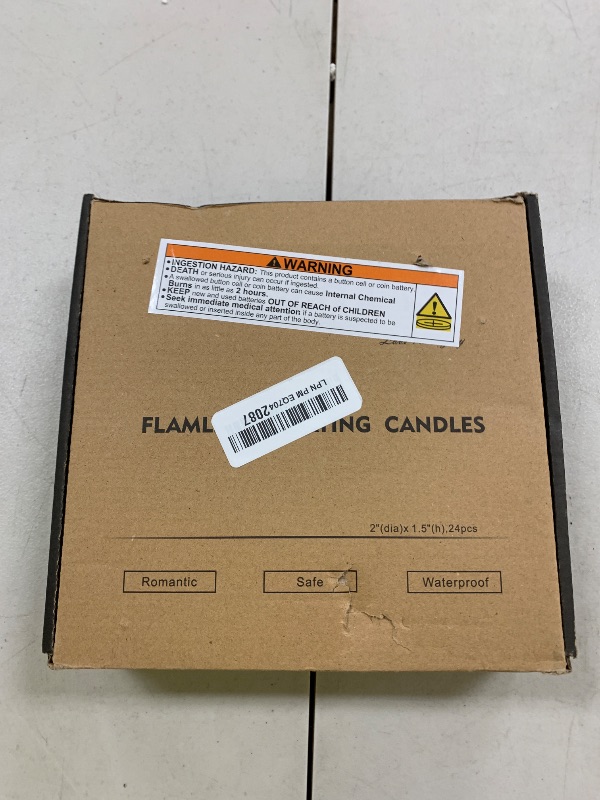 Photo 1 of Homemory 24Pack 2” Flameless Led Floating Candles, 200 Hour Plastic Battery Operated Flickering Waterproof Tealights for Cylinder Vases, Centerpieces at Wedding, Party, Pool, Holiday (White Base)