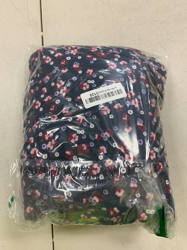 Photo 1 of Wrangler Women's Long Sleeve Flannel Top and Pant Pajama Set, Ditsy Floral, X-Large