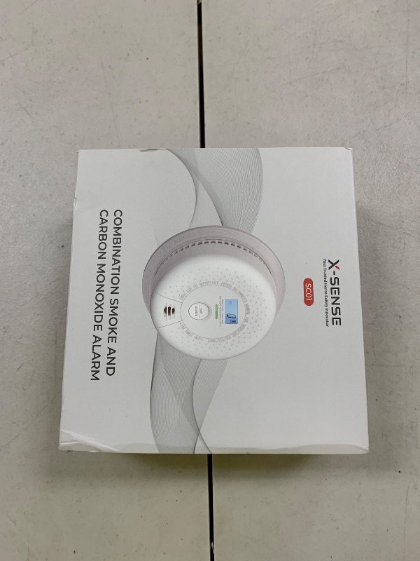 Photo 1 of X-Sense  Detector Carbon Monoxide Detector Combo, 10-Year Battery Smoke Detector with Display, Standalone Model SC01, Single Pack