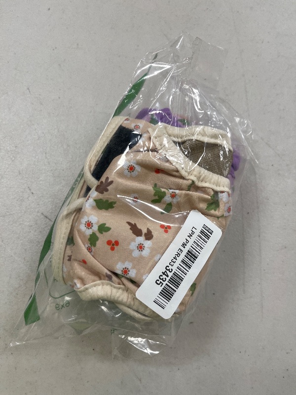 Photo 1 of Grecle Female Dog Diapers - Premium Reusable Diapers for Doggie in Heat - Highly Absorbent Dog Diapers Female for Pet Incontinence with Adjustable Snaps Flowers, S