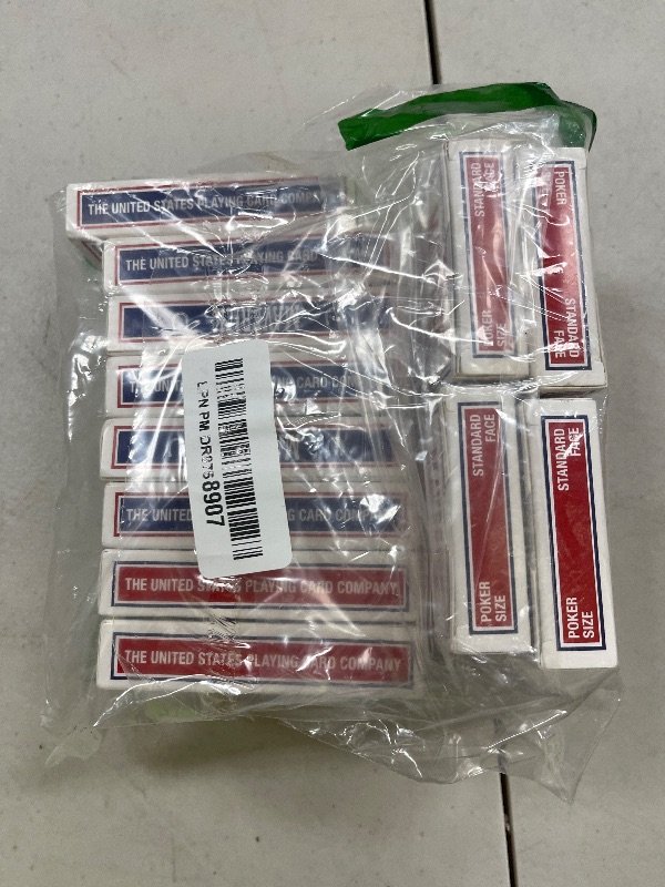 Photo 1 of Maverick Playing Cards, Standard Index, Red and Blue, 12 Pack