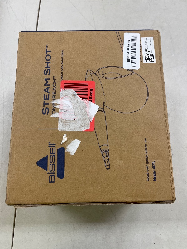 Photo 1 of BISSELL® Steam Shot™ OmniReach handheld portable steam cleaner for tile, grout, windows, bathrooms, kitchens, fabric steaming tool, includes 10 tools