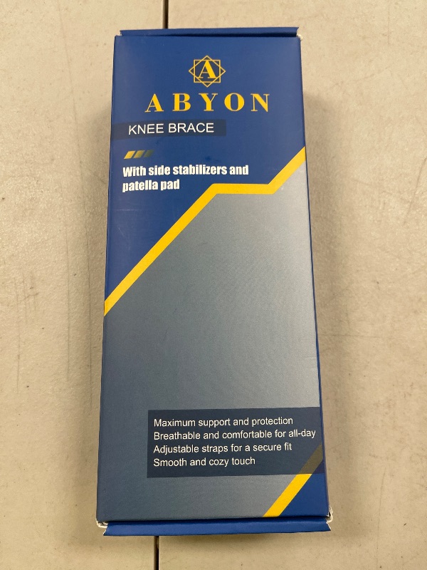 Photo 1 of ABYON Knee Brace for Pain Relief, Meniscus Tear, Arthritis, ACL and Joint Support – Open Patella Dual Side Stabilizer Knee Support with Medical-Grade Compression for Men and Women - Please Check How To Size Video