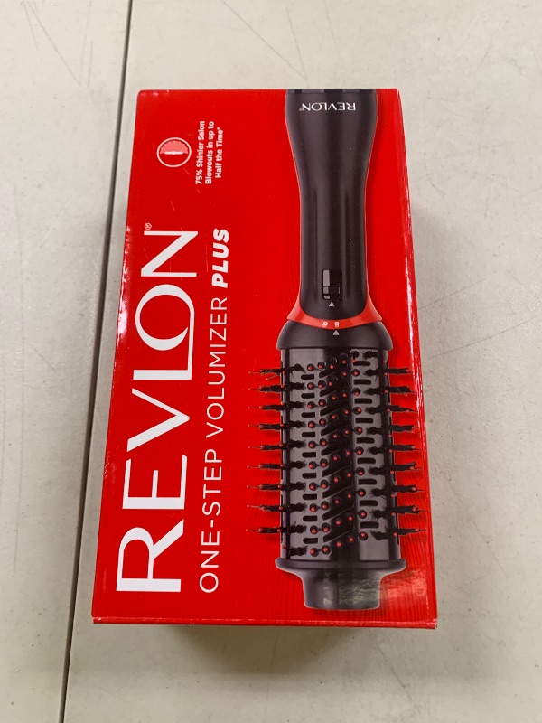 Photo 1 of REVLON One Step Volumizer PLUS Hair Dryer and Styler | More Volume, Less Damage, and More Styling Control for Easy and Fast Salon-Style Blowouts, Plus Travel Friendly (Black)