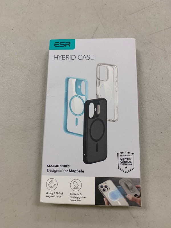 Photo 1 of ESR for iPhone 16 Pro Max Case, Camera Control, Compatible with MagSafe, Shockproof Military-Grade Protection, Magnetic Phone Case for iPhone 16 Pro Max, Classic Hybrid Case (HaloLock), Clear