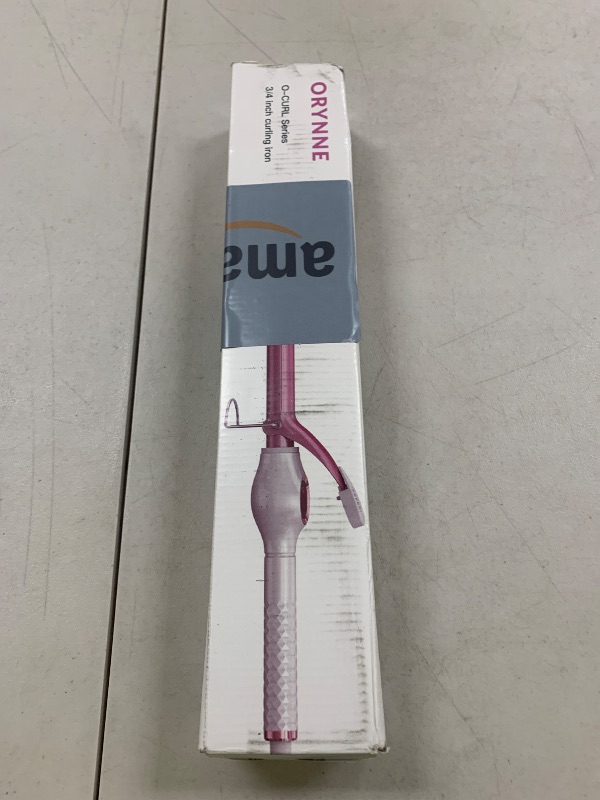 Photo 1 of ORYNNE Ceramic Curling Iron, 3/4 Inch Barrel, Digital Temp Control, Fast Heat Up, 7 Adjustable Temperatures, 60 Min Auto Shut Off