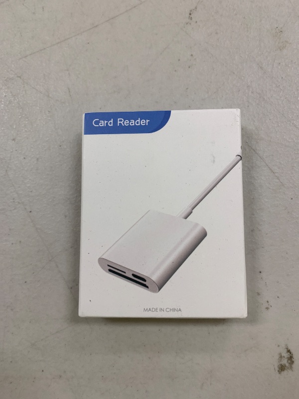 Photo 1 of SD Card Reader for iPhone iPad,Micro SD Card Reader Memory Card Reader Plug and Play Trail Camera SD Card Adapter,Simultaneous Charging and Reading