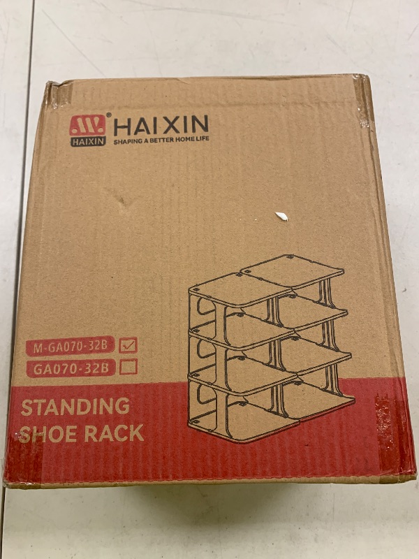 Photo 1 of HAIXIN Vertical Narrow Tall Shoe Rack for Front Door Entrance, 7-Tier Sturdy Stackable Shoe Rack Organizer for Closet Entryway, Corner Shoe Storage Shelf Shoe Cubby