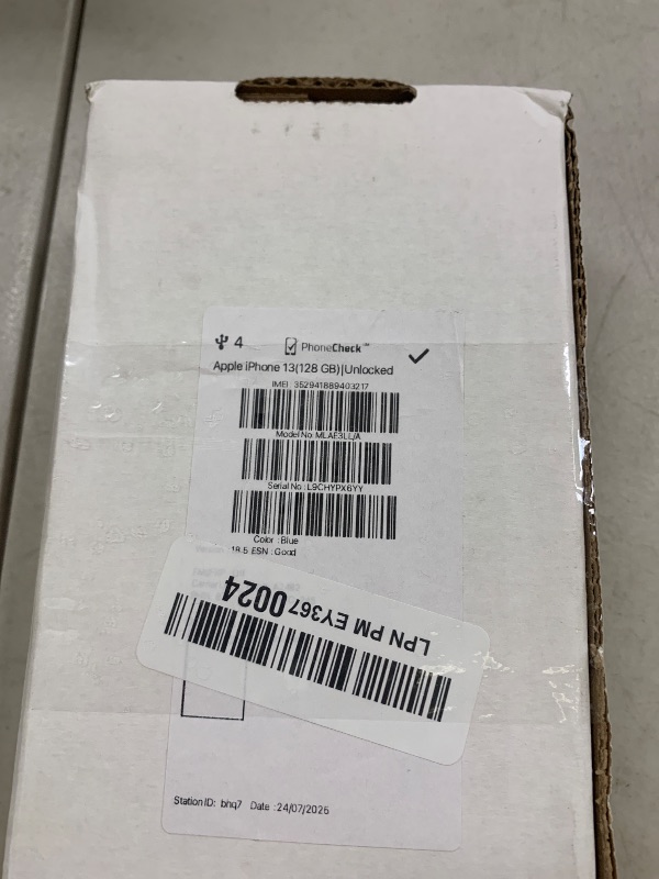 Photo 1 of Apple iPhone 13, 128GB, Blue - Unlocked (Renewed)
