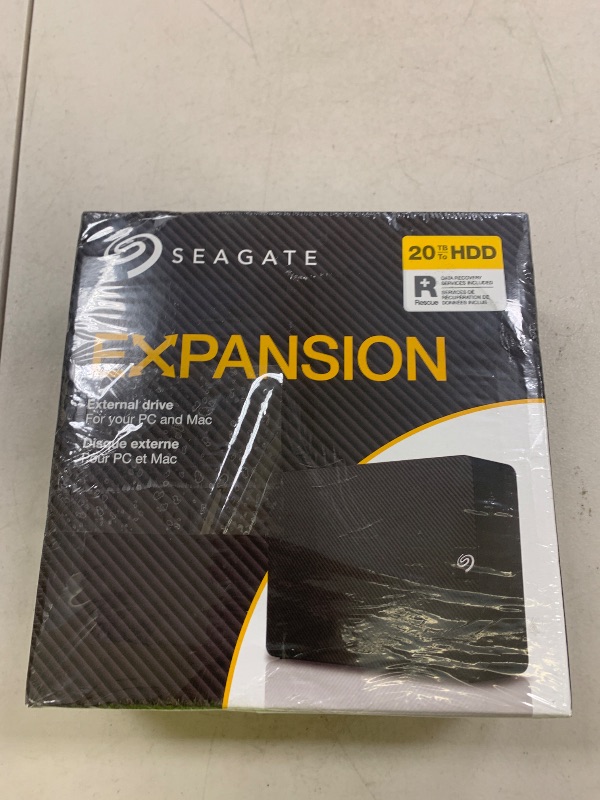 Photo 1 of Seagate Expansion Desktop 20TB, External Hard Drive, 3.5", PC & Laptop, USB 3.0, Data Rescue Service (STKP20000400)
