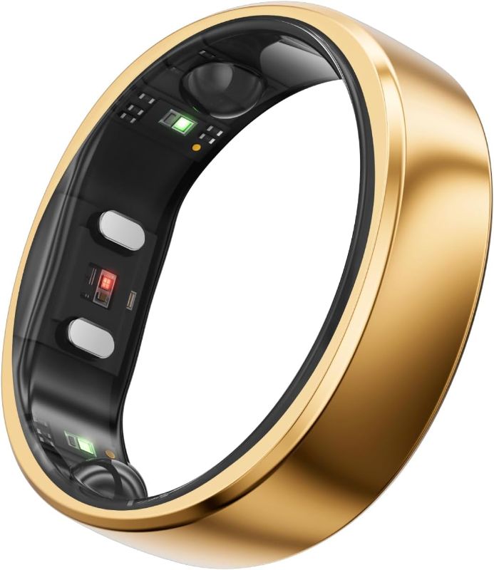 Photo 1 of RingConn Gen 2, World’s First Smart Ring with Sleep Apnea Monitoring, No APP Subscription, 12-Day Battery Life, Stress/Heart Rate/Women's Health Tracker, Android & iOS Compatible (Rose Gold, Size 13)