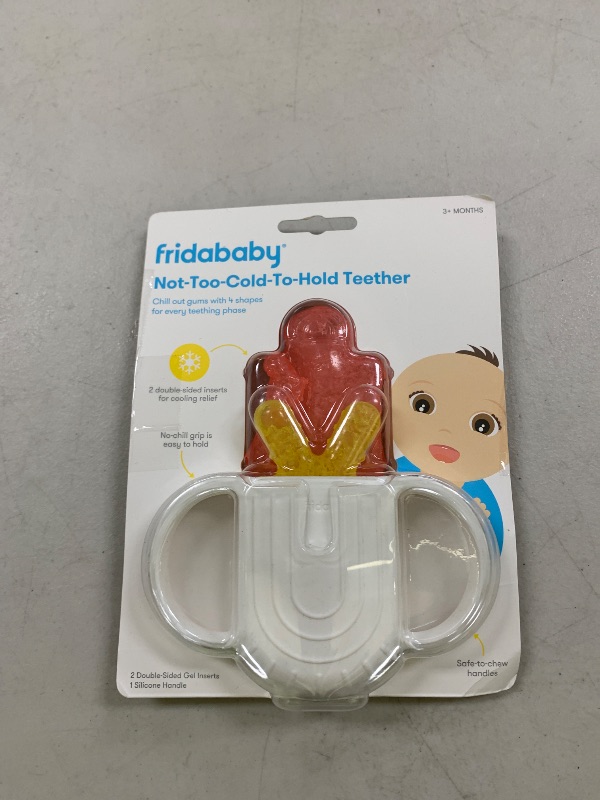 Photo 1 of Frida Baby Silicone Teething Toys, 4-in-1 Teether for Babies & Infants, Teething Relief for 0-18 Months, Not-Too-Cold-to-Hold Baby Teether, BPA-Free