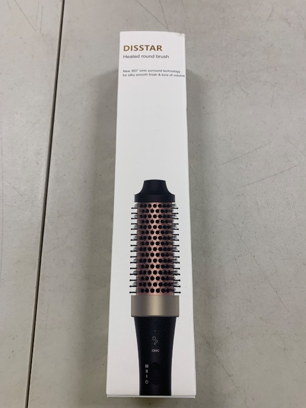 Photo 1 of Ionic Thermal Brush Blowout Hot Brush 1.5 Inch Heat Hair Curling Brush 30s Fast Heated Round Brush Hair Styling Brush Dual Voltage Hot Curling Iron Brush for Easy Blowouts Styling