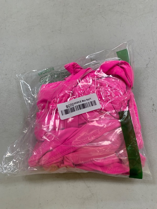 Photo 1 of Tempt Me Women Hot Pink One Piece Swimsuits Ruched Slimming Bathing Suits Vintage Swimwear S